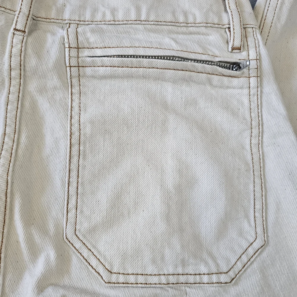 La Fetiche Cream Straight-Leg Jeans‎
